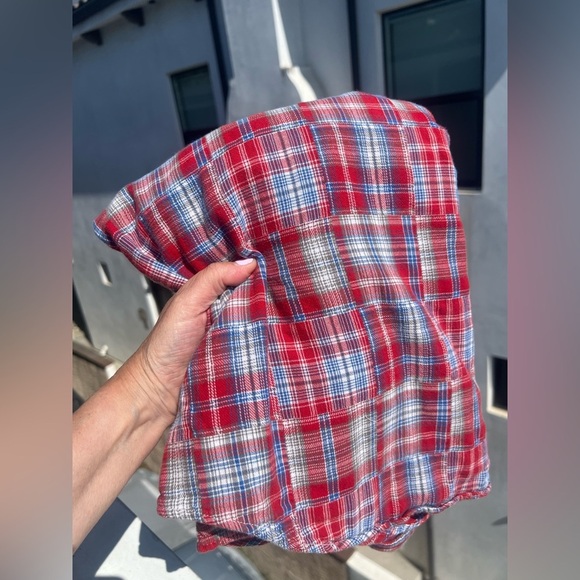 Vintage Y2K Lucky Brand American patchwork western SS pearl snap shirt XL cowboy - Picture 2 of 11